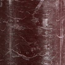 Artikel Durchgefärbte Stumpenkerzen 2er-Set 85x200mm in Burgundrot für Dekoration