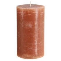 Artikel Kerzen durchgefärbt Karamell Stumpenkerzen 85×150mm 2 St