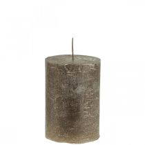 Artikel Stumpenkerzen Durchgefärbte Kerzen Kupfer 70x100mm 4St