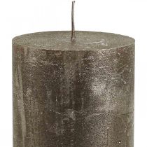 Artikel Stumpenkerzen Durchgefärbte Kerzen Kupfer 70x120mm 4St