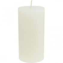 Artikel Stumpenkerzen Rustic Durchgefärbte Kerzen Weiß 70/140mm 4St