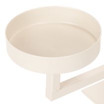 Artikel Kerzenständer aus Metall mit vier Kerzentellern 47cm in Creme