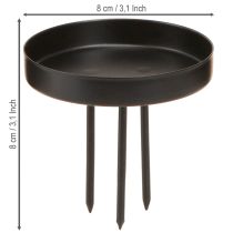 Artikel Kerzenhalter Adventskranz Metall Schwarz matt Ø8cm 4 St