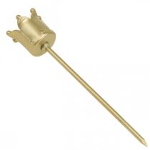 Artikel Kerzenhalter Krone Gold Metall 12 cm 4 Stück für Stabkerzen