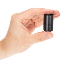 Artikel Magnetische Kerzenhalter aus Metall rund mattschwarz 25 mm 4er-Set