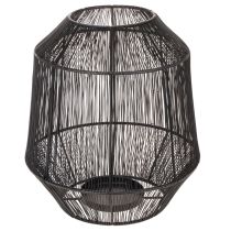 Artikel Kerzenhalter Schwarz Metall Laterne Drahtkorb Ø24cm H28cm