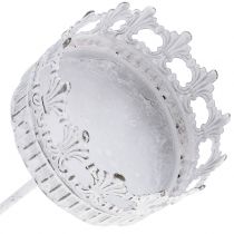 Artikel Kerzenhalter Weiß Antik Ø7cm H12cm 4St