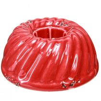 Artikel Kerzenhalter für Stabkerzen Backform Rot Keramik 8cm 6 St