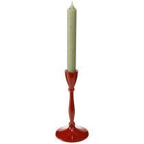 Artikel Kerzenhalter für Stabkerzen Metall Rot H17 cm
