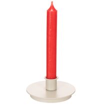 Artikel Kerzenhalter rund Metall cremefarben für Stabkerzen 10cm 2er-Set