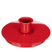 Artikel Kerzenhalter Rot aus Metall 10 cm für Stabkerzen 2er Set