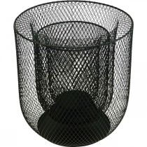 Artikel Kerzenhalter Schwarz Metall Drahtkorb Ø28,5/18cm 2er-Set