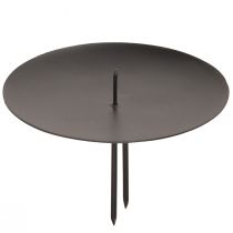 Artikel Kerzenhalter zum Stecken Metall Schwarz Ø9cm 4 St