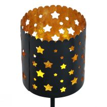 Artikel Kerzenhalter Adventskranz zum Stecken Schwarz Gold Ø6cm 4St
