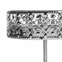 Artikel Silberne Kerzenhalter mit floralen Ornamenten und Steckdorn Ø7,4cm H12,5cm 4er-Set