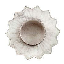 Artikel Kerzenhalter für Teelicht aus Metall Creme Ø9cm 4 Stück