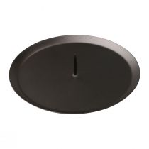 Artikel Kerzenhalter mit Dorn Schwarz Ø6cm Metall Set 4 Stück