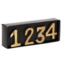 Artikel Kerzenpins Adventszahlen 1–4 Metall Goldfarben 4 cm