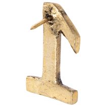 Artikel Kerzenpins Adventszahlen 1–4 Metall Goldfarben 4 cm