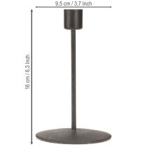 Artikel Kerzenständer Metall Antikbraun H16 cm 2er-Set