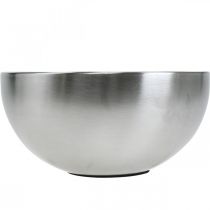 Artikel Kerzenständer Silber Metall Schale Ø15 H7,5 cm