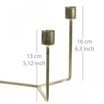 Artikel Kerzenständer aus Metall Champagner für Kerzentablett 37×17×18cm
