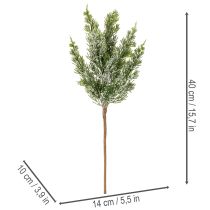 Artikel Künstlicher Kiefernzweig beschneit 40 cm 3er-Set für Advents- und Wohnraumdekoration