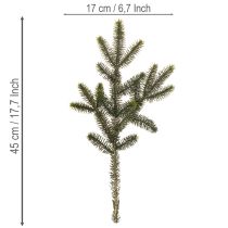 Artikel Künstlicher Tannenzweig 45 cm Grün 3-er Set für Dekoration