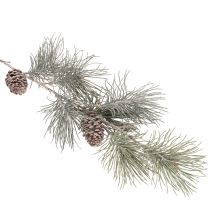 Artikel Künstlicher Kiefernzweig mit Zapfen, 105 cm, grün-braun
