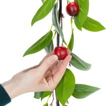 Artikel Künstliche Kirschgirlande aus Kunststoff 160cm Rot-Grün für Innenbereiche