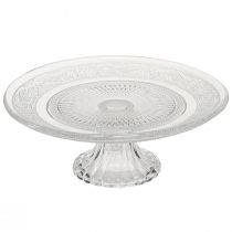 Artikel Klassische Glas-Tortenplatte mit feiner Gravur - Elegant für jede Feier Ø 20cm