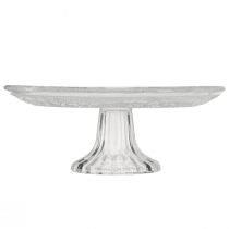 Artikel Klassische Glas-Tortenplatte mit feiner Gravur - Elegant für jede Feier Ø 20cm