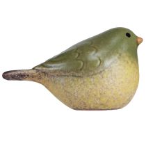 Artikel Kleiner Keramik-Vogel 8,5 cm Grün 4er-Set für Frühlingsdeko