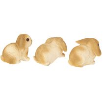Artikel Kleiner Osterhase Deko Häschen Polyresin 9×6×6,5cm 3St