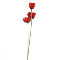 Artikel Künstliche Blumen Mohn Rot 50cm
