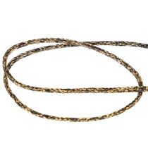 Artikel Kordel Polyester Schwarz-Gold 3mm 20m für Dekoration und Geschenkverpackung