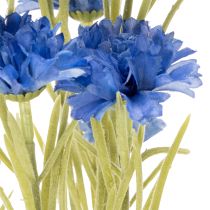 Artikel Künstliche Kornblume aus Polyester, Blau, 68 cm, 4er-Set für Wohnraumgestaltung