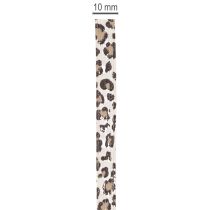 Artikel Geschenkband aus Baumwolle mit Leopardenmuster 10mm 100m für Dekoration und Geschenkverpackung