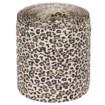 Artikel Geschenkband aus Baumwolle mit Leopardenmuster 10mm 100m für Dekoration und Geschenkverpackung