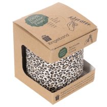 Artikel Geschenkband aus Baumwolle mit Leopardenmuster 10mm 100m für Dekoration und Geschenkverpackung