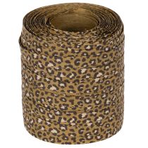 Artikel Kräuselband Baumwolle Leopardendruck 10 mm 100 m für Innenbereich