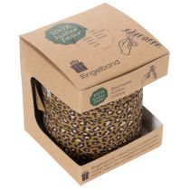 Artikel Kräuselband Baumwolle Leopardendruck 10 mm 100 m für Innenbereich
