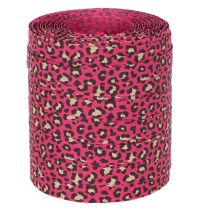 Artikel Dekoband Kräuselband Leoprint Pink 10mm x 100m Geschenkdekoration