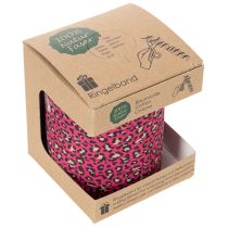 Artikel Dekoband Kräuselband Leoprint Pink 10mm x 100m Geschenkdekoration