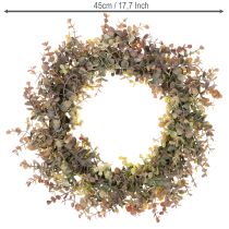 Artikel Künstlicher Eukalyptuskranz Herbstdeko rund 45 cm Kunststoff Grün-Braun