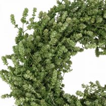 Artikel Weihnachtskranz aus Leinengras, Trockenblumenkranz Grün Ø34cm für Türdekoration