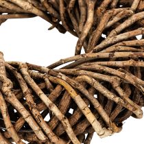 Artikel Kranz aus Naturzweigen Rattan rund 35 cm Braun für Dekoration