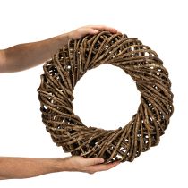 Artikel Dekokranz aus Naturzweigen Rattan rund braun 45 cm für den Innenbereich