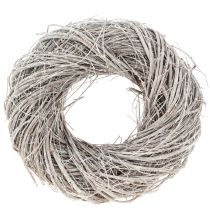 Artikel Kranz Ulme Weiß Dekokranz Geweißter Naturkranz Ø25cm