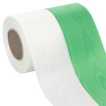 Artikel Kranzbänder Moiré 125mm x 25m in Grün-Weiß, Schleifenband Taftbindung, Nationalband Dekoband